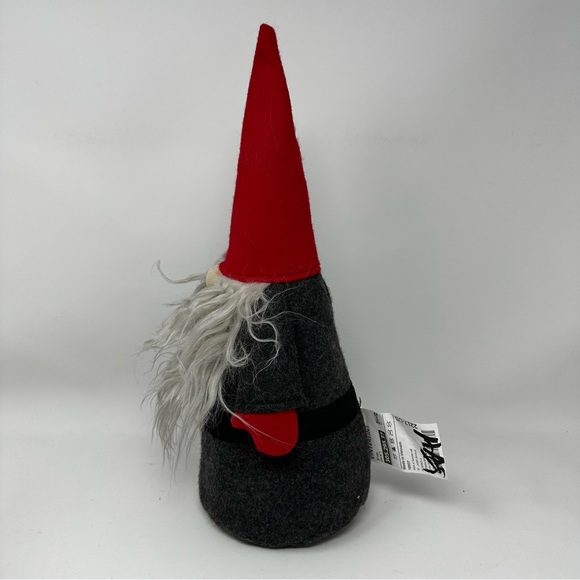 Ikea 2022 Vinterfint Gnome Standing Santa Red Gray 14 in Plush Bean Bag Base - Picture 2 of 8